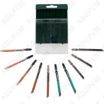 Cuchillas de sierra de calar, t surtidas, paquete de 10