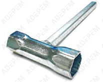 Llave de bujías 19/21 cuadrada 3/8