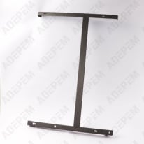 Supporto a parete proms h 2000w nero 100, 098702