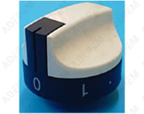 Botón blanco y negro 0 a 6 12h