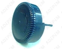 Botón azul de atenuación