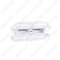 Botón rectangular blanco Diamond 140129875013