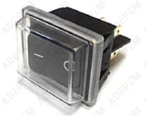 Interruttore protetto nero a 4 pin