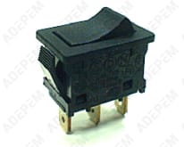 Conmutador negro de 3 polos 64833323