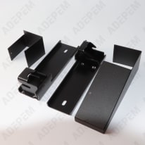 Kit completo di staffe a parete nero opaco g, 098824