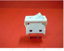 Interruptor blanco de 2 polos