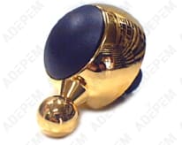 Botón de las 12 en oro y negro