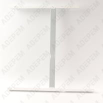 Supporto a parete raf4h 1250w bianco, 098304