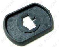 Disco de botón gris