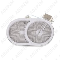Plaque chauffante ovale d=140/250mm 3740638212