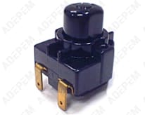 Interruptor negro de 2 polos