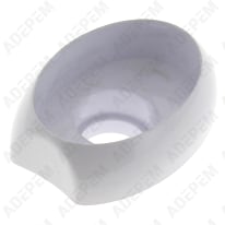 Cuello de pomo de gas blanco