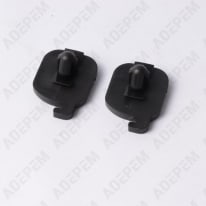 Cierre negro (x2) para soporte de pared, 098708