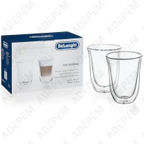 Juego de 2 vasos de café con leche de 220 ml