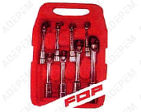 Llave de tubo, juego de 8