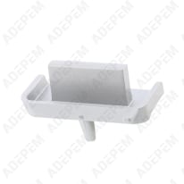 Botón de encendido/apagado rectangular plateado 1926707017