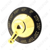 Pomo de termostato rústico