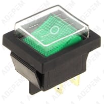 Interruttore verde protetto a 4 pin