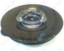 Tapa negra del bol de la batidora