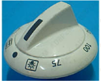 Botón 12h horno blanco