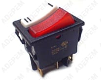 Interruptor doble de 1 luz