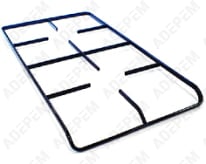 Parrilla de hierro fundido con 2 quemadores AS0034201