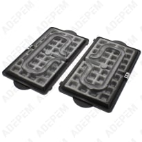 Platos para gofres, set de 2