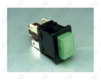 Interruptor de 4 polos verde y negro