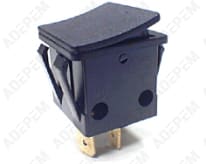 Interruptor de vapor negro de 2 polos