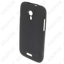 Cinco fundas de gel de silicona negro