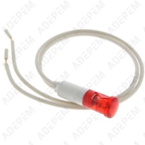 Indicador rojo universal con cables de 9 mm