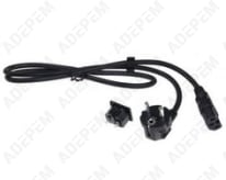 Cable de alimentación + enchufe