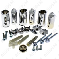 Supporti a parete (x3) cromo