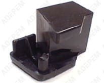 Tapa final de asa recta marrón