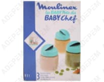 Set de 3 ollas Baby Chef