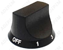 Botón negro 1 a 12 4h