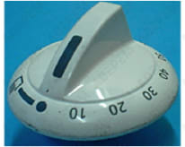 Botón blanco del temporizador