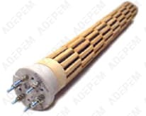 Calentador de esteatita 3600w d=52 l=530