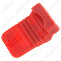 Botón rojo del interruptor