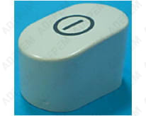 Botón blanco de encendido y apagado