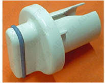 Botón blanco del termostato/programador