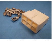 Bloque de terminales macho de 6 vías