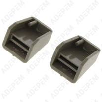 2 botones de control grises