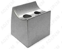 Soporte de mango recto de acero inoxidable