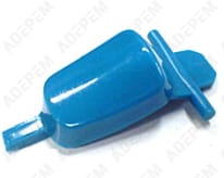 Botón de vapor azul/verde