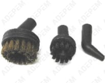 Set de 2 cepillos redondos + boquilla pulverizadora