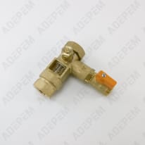 Caudalímetro con válvula de drenaje, 029480