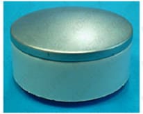 Botón blanco y gris