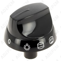 Botón selector negro