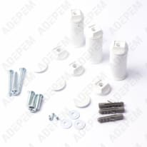 Kit di fissaggio blc a 3 poli + viti + coperchi, 098742